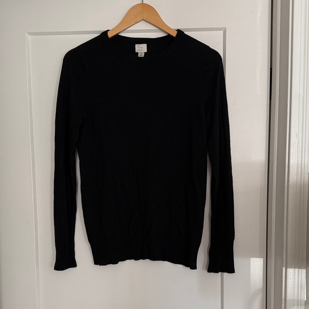 a new day Black Crew Neck Sweater